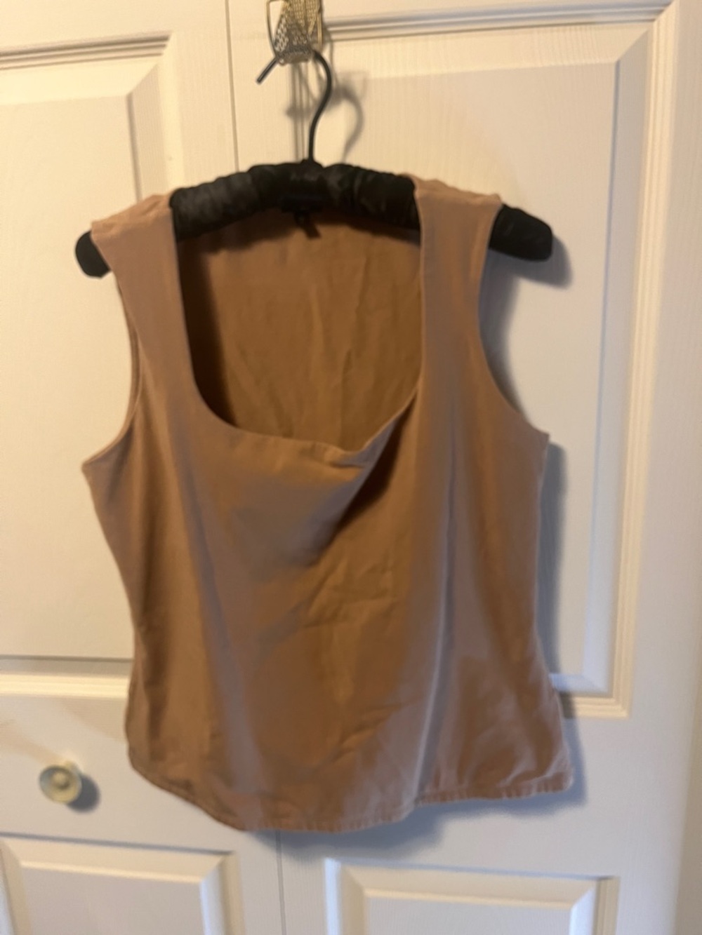 Express Taupe Scoop Neck Sleeveless Tank Top